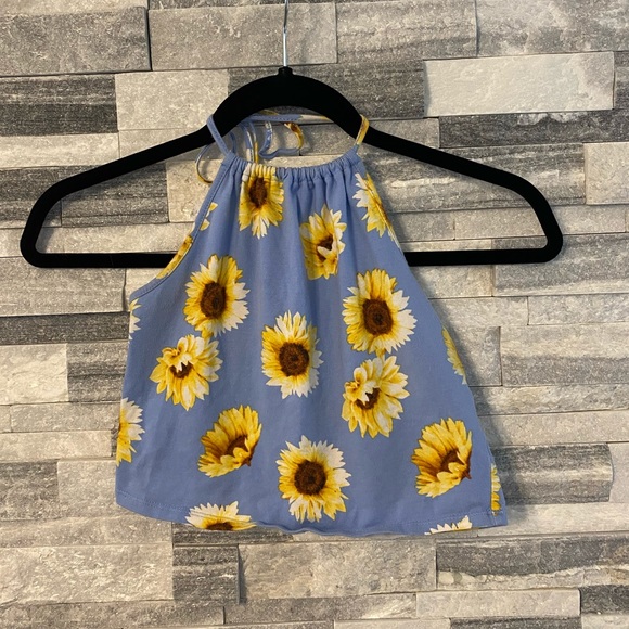 Sunflower Halter Top - Picture 1 of 4